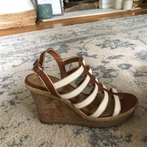 Mossimo Supply Co. Shoes - White and Tan Wedges Mossimo Supply Co. Shoes - White and Tan Wedges
